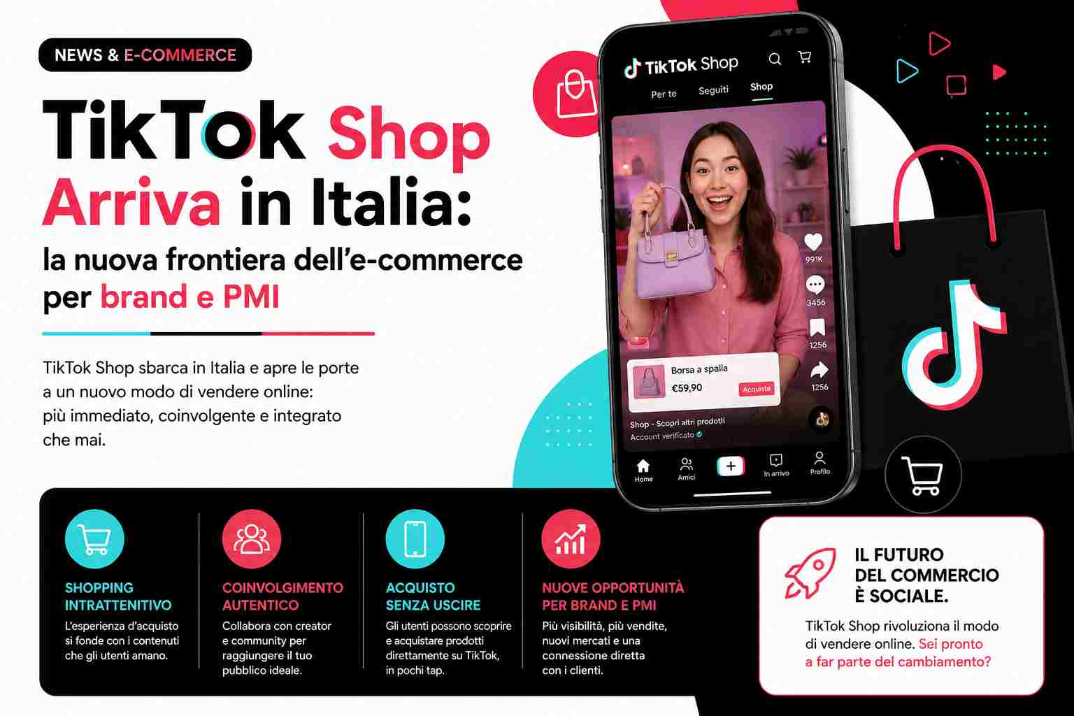 TikTok Shop Arriva in Italia: la nuova frontiera dell’e-commerce per brand e PMI
