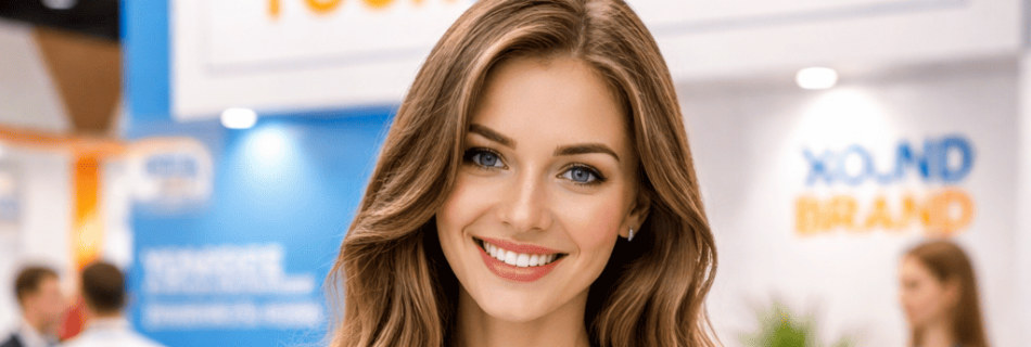 Brand ambassador durante evento promozionale aziendale